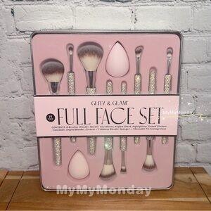 Glitz & Glam Bling Makeup Brush Set 11pcs